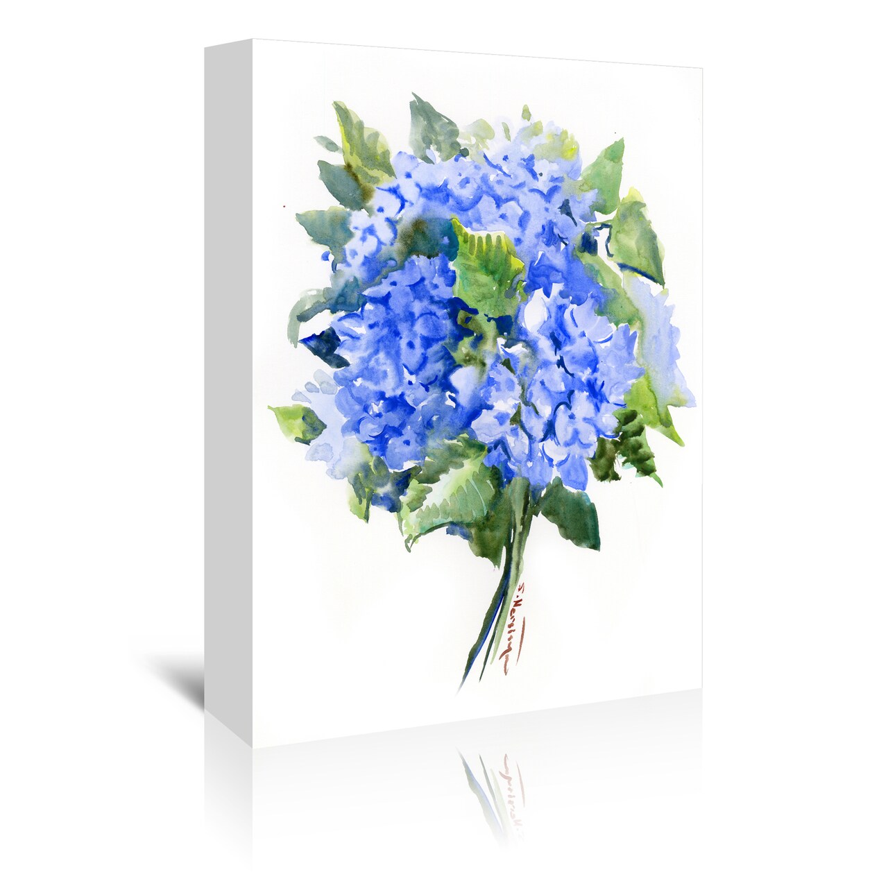 Hydrangea Flowers  by Suren Nersisyan  Gallery Wrapped Canvas - Americanflat